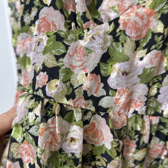 NWT Lush Pink and Green Ruffled Tiered Sundress - Picture 5 of 11